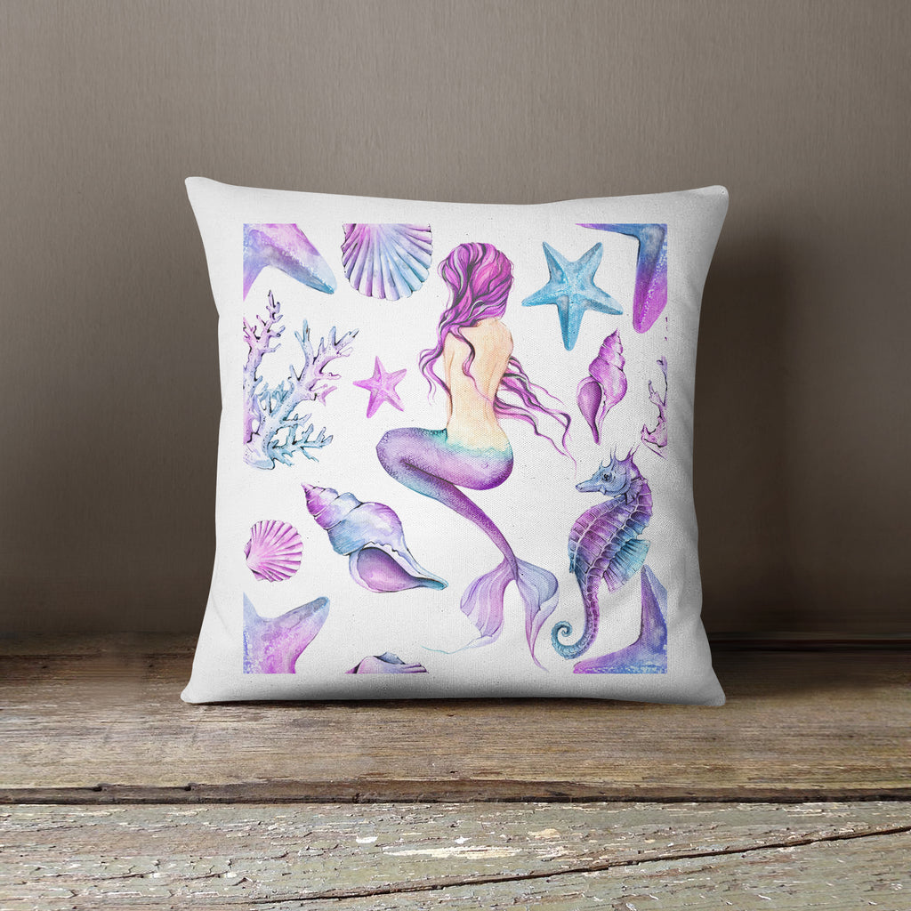 Watercolour Mermaid Cushion